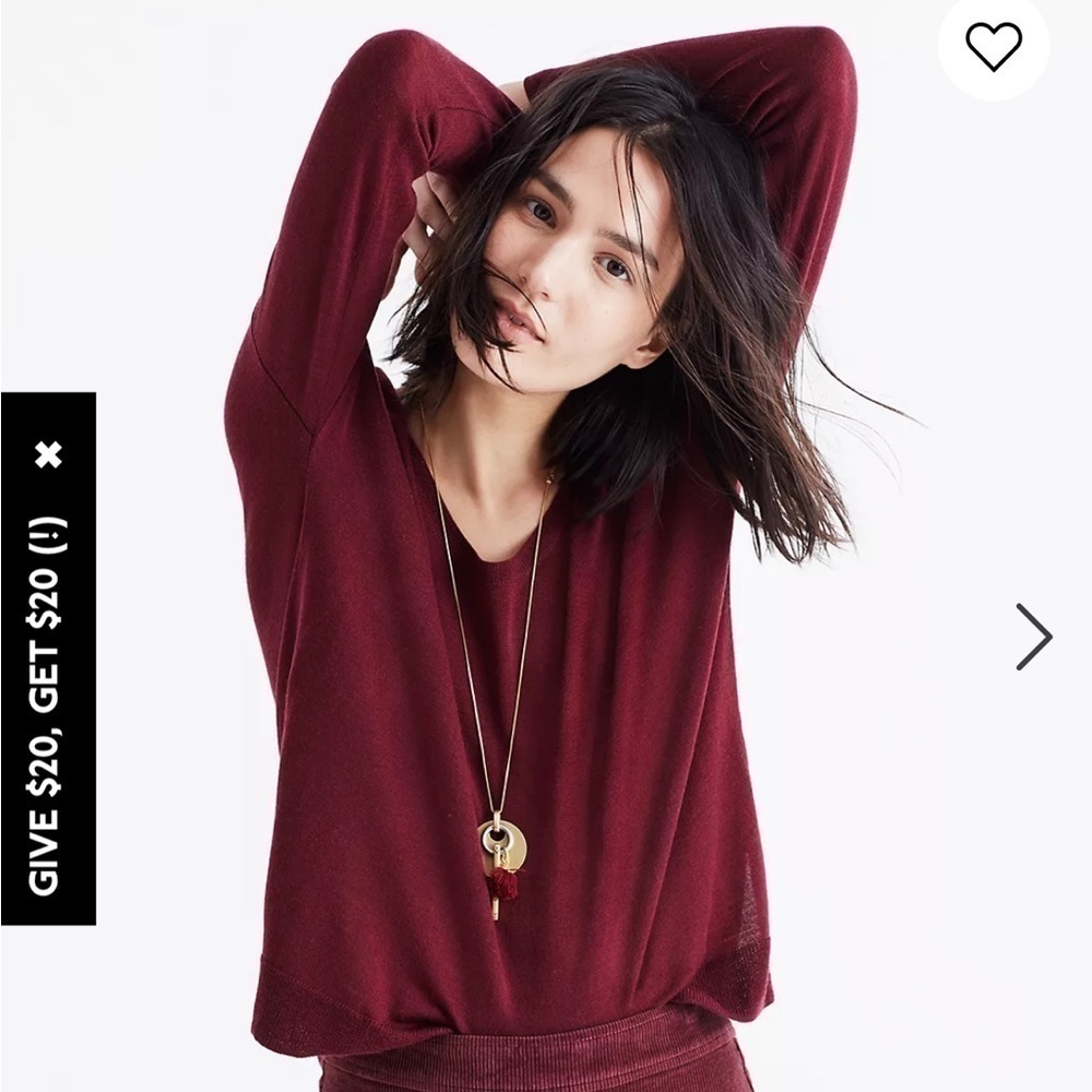 Madewell‎ Northlight Merino wool Pullover Sweater
